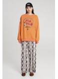 PEACE AND CHAOS WISDOM ORANGE SWEATER - Cotton