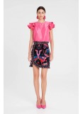 PEACE AND CHAOS COSMOLOGY MINI SKIRT