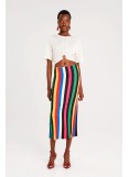 PEACE AND CHAOS ENIGMA CROP TOP OFF WHITE - Tencel