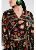  PEACE AND CHAOS ETERNITY WRAP BLOUSE