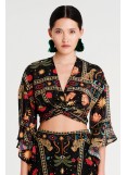  PEACE AND CHAOS ETERNITY WRAP BLOUSE