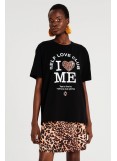 PEACE AND CHAOS MINDFULNESS T-SHIRT BLACK - Cotton