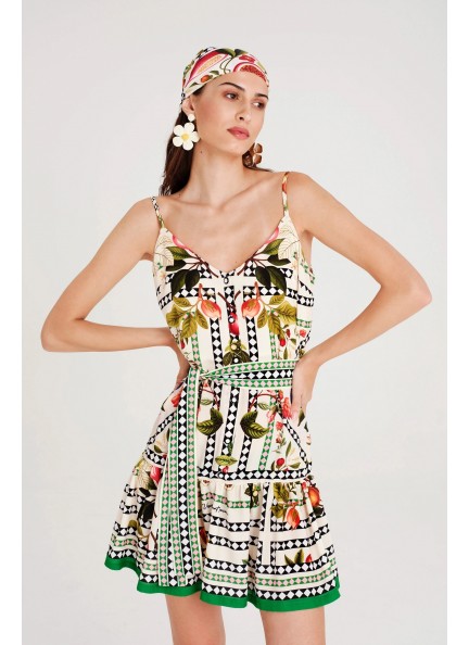 PEACE AND CHAOS TUTTI-FRUTTI SHORT DRESS 