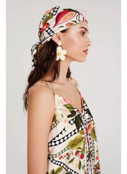 PEACE AND CHAOS TUTTI-FRUTTI LONG SCARF