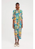 PEACE AND CHAOS PAPAYA LONG DRESS - Viscose 