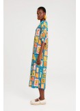 PEACE AND CHAOS PAPAYA LONG DRESS - Viscose 