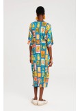 PEACE AND CHAOS PAPAYA LONG DRESS - Viscose 