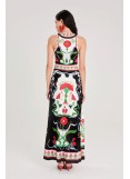 PEACE AND CHAOS POMEGRANATE LONG DRESS 