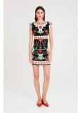 PEACE AND CHAOS POMEGRANATE BODYCON DRESS 