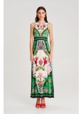 PEACE AND CHAOS OASIS LONG DRESS