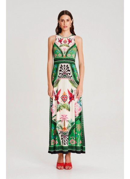 PEACE AND CHAOS OASIS LONG DRESS