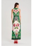 PEACE AND CHAOS OASIS LONG DRESS