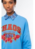 PEACE AND CHAOS OLD-SCHOOL SWEATER - Cotton