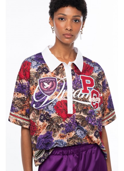PEACE AND CHAOS TAPESTRY TOP 