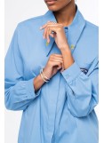 PEACE AND CHAOS POSH SHIRT LIGHT BLUE - Cotton