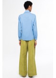 PEACE AND CHAOS POSH SHIRT LIGHT BLUE - Cotton