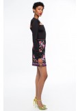 PEACE AND CHAOS EMBLEM MINI SKIRT
