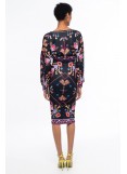 PEACE AND CHAOS EMBLEM MIDI DRESS