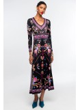 PEACE AND CHAOS EMBLEM LONG DRESS