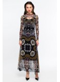 PEACE AND CHAOS BLOOM LONG DRESS - Mesh