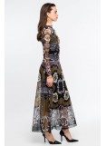 PEACE AND CHAOS BLOOM LONG DRESS - Mesh