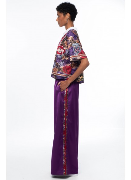 PEACE AND CHAOS DUCHESS PANTS - PURPLE